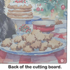 Cairn Terrier Christmas Cookies Glass Cutting Board