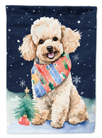 Poodle Christmas Garden Flag