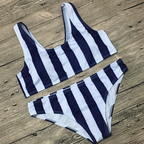 Striped Two-Piece Bikini Swimwear