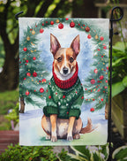 Lancashire Heeler Christmas Garden Flag