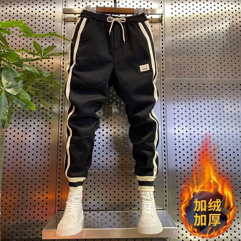Men's Fleece-Lined Track Pants for Fall/Winter