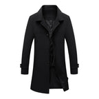 Men's Windbreaker Coat - Spring Casual Lapel Jacket