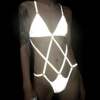 2019 Summer Reflective One-Piece Swimsuit for Women