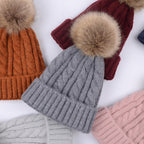 Women's Wool Ball Hat for Autumn and Winter Fashion | Embroidered Cap