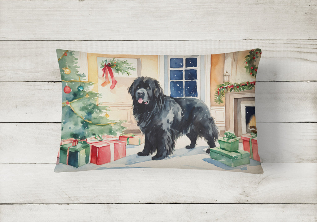 Newfoundland Cozy Christmas Throw Pillow