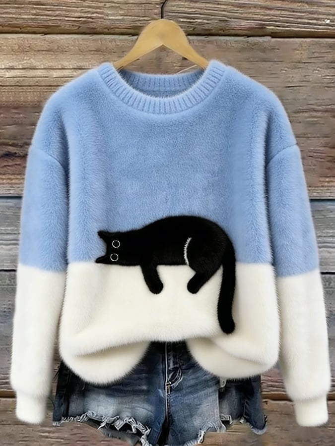 Women's Christmas Fleece Pullover Sweater | Streetwear