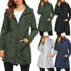 Women's Waterproof Hooded Windbreaker Mountaineering Jacket