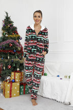 Santa Red Riding Hood Flannel Printed Bodysuit