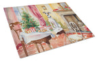 Italian Greyhound Christmas Cookies Glass Cutting Board