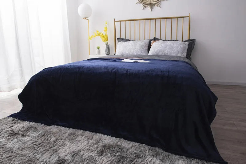 Elegant Double-Sided Flannel Blanket