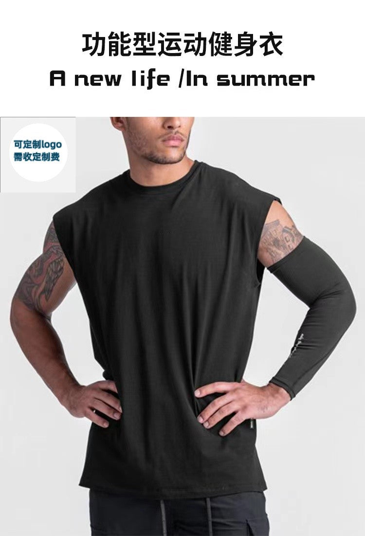 Men's Summer Sleeveless Sports Basketball Training Tank Top