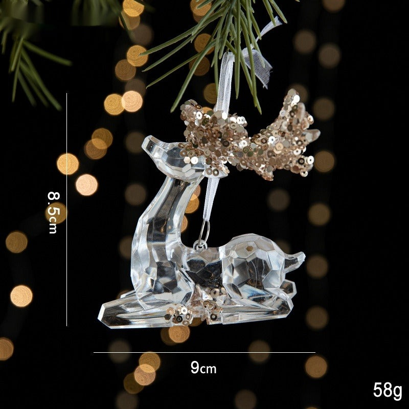 Acrylic Christmas Sequin Pendant