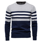 Men's Cotton Striped Pullover Sweater - Plus Size 5XL | Streetwear