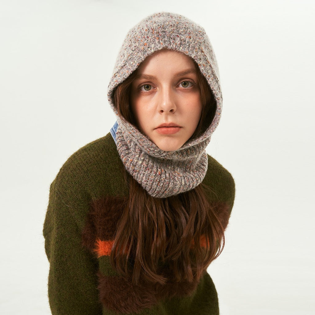 Colored Dot Wool Tile Cap for Knitting Pullover | Streetwear