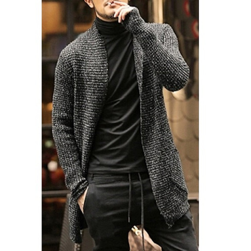 Long Sleeve Cardigan Trench Coat