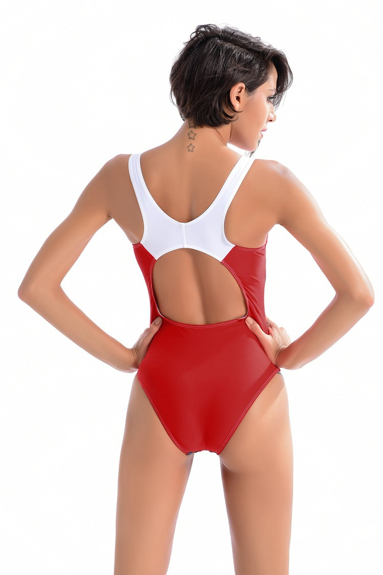 New Export Women's Swimsuit - One-Piece Color Block Design