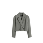 Women's Vintage Wool Blazer - Double Breasted