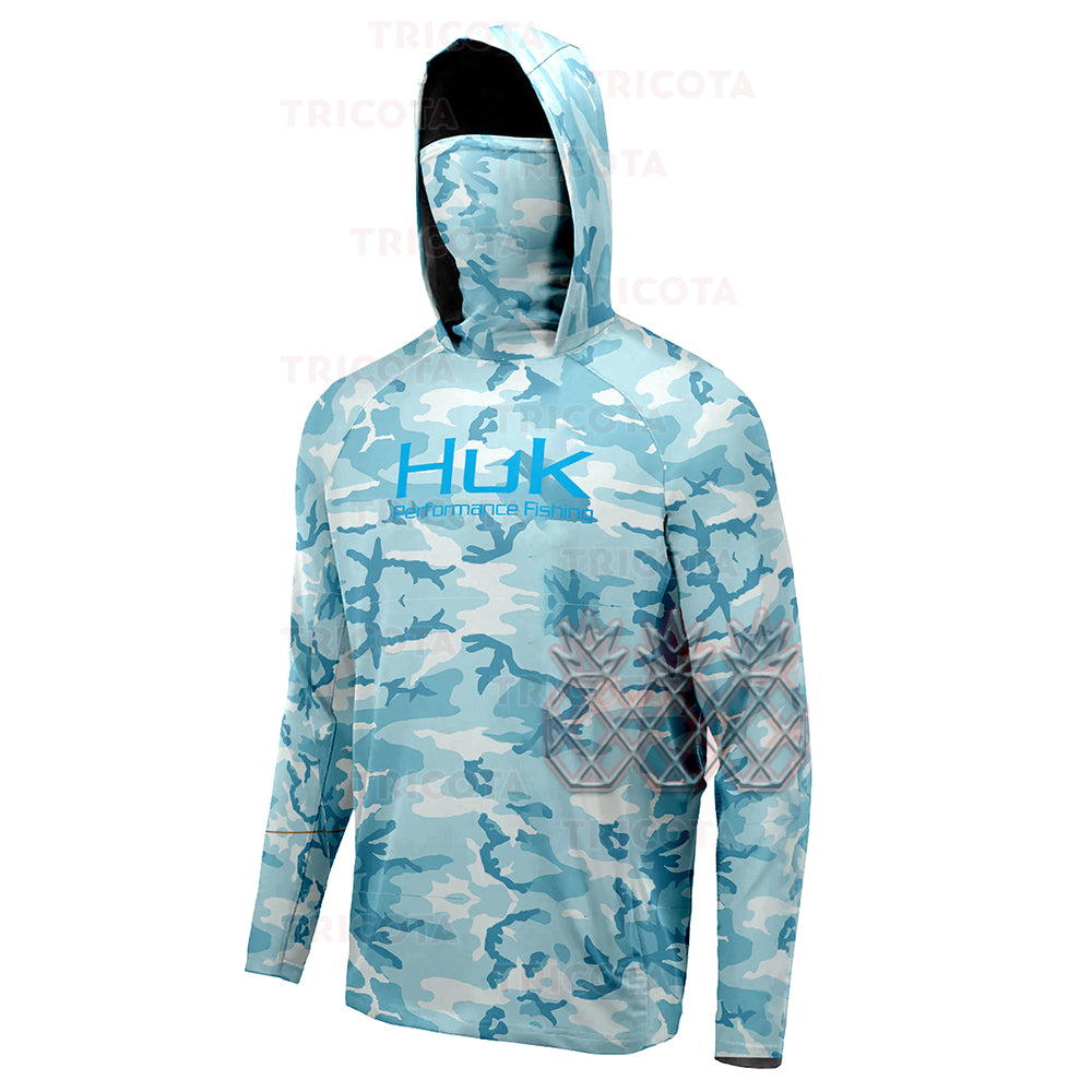 Men's Long Sleeve UV Protection Fishing Hoodie Shirt | Streetwear