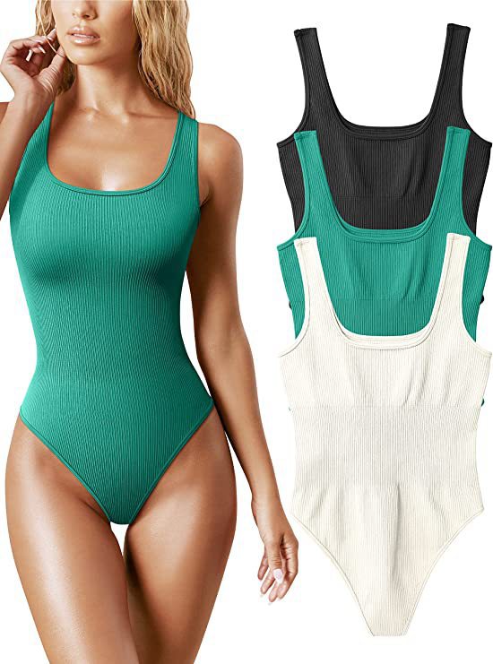 Women's Low-Cut Sleeveless Bodysuit for Cross-Border Trade