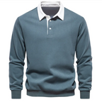 Flip Collar Long Sleeve Hoodie | Streetwear