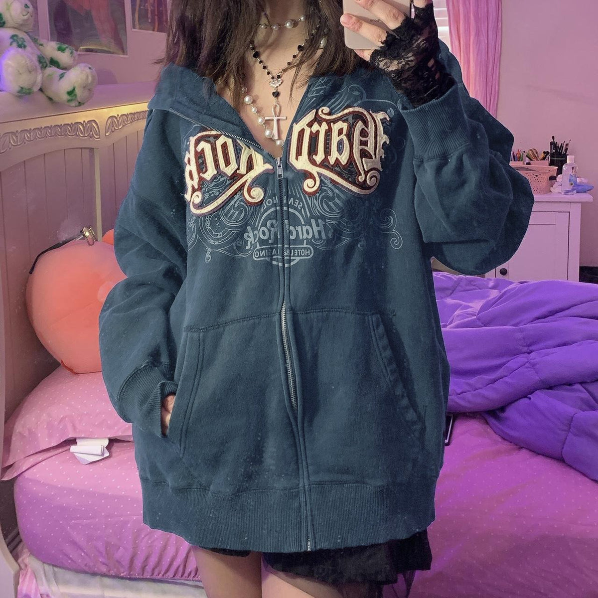 3D Embroidered Sweater Coat for Autumn and Winter