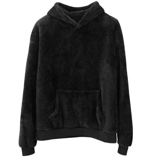 Double-sided Velvet Hooded Sweater