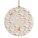 Shire Horse Christmas Ceramic Ornament