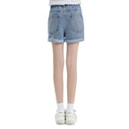 2024 Spring/Summer Girls' Distressed Denim Shorts