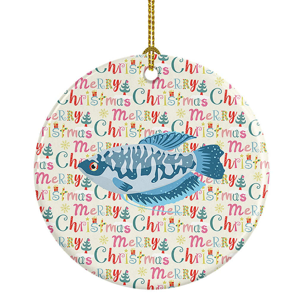 Opaline Gourami Christmas Ceramic Ornament