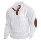 Men’s Stand-Collar Striped Pullover Sweatshirt | Streetwear