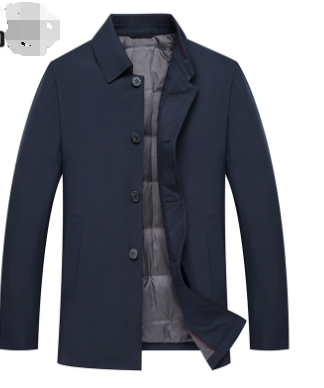 Medium Long Casual Cotton Business Windbreaker