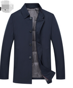 Medium Long Casual Cotton Business Windbreaker