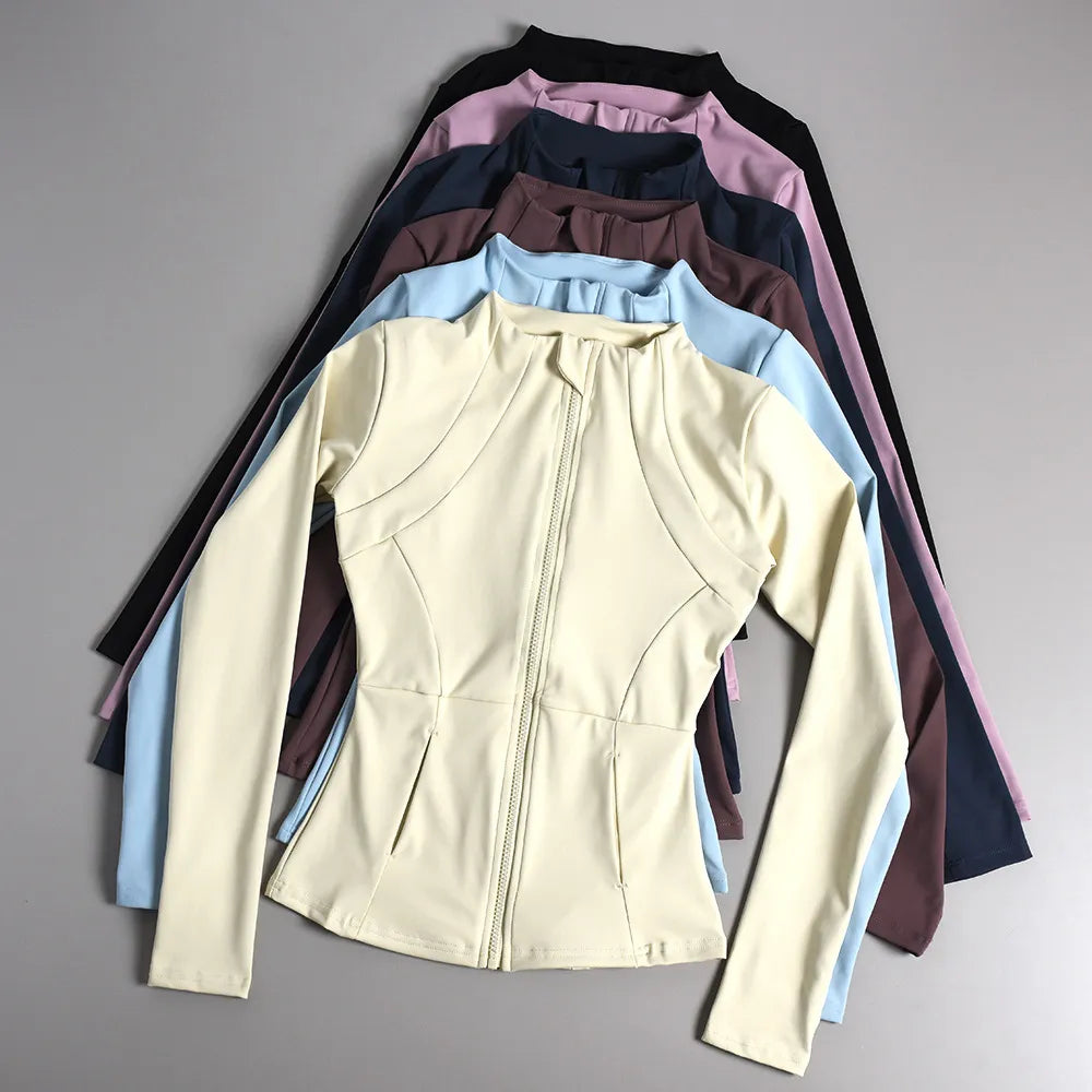 Long Sleeve Slim-Fit Fitness Jacket