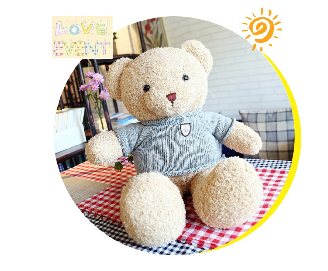 Teddy Bear Sweater Cartoon Plush Toy Doll