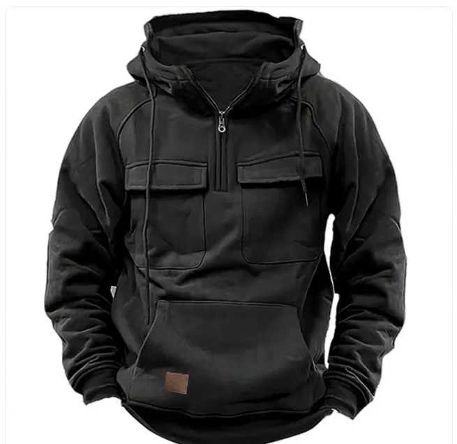 Men's Solid Color Casual Sweatshirt | Streetwear