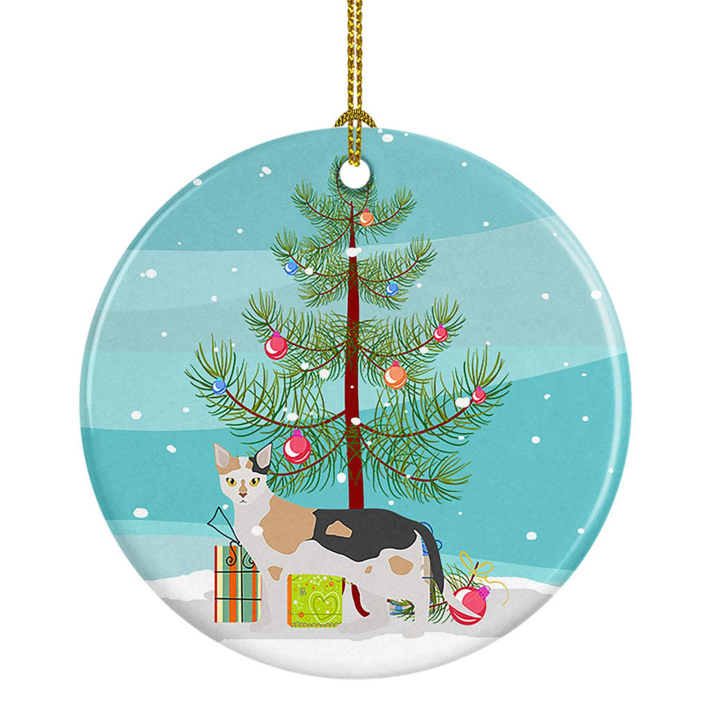 Malayan Cat Christmas Ceramic Ornament