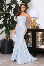 Gold Plated Women's Evening Party Camisole Dress
