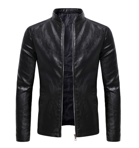 Men's Winter Leather Jacket - Feng (One Piece)