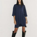 Women's Casual Short Sleeve T-shirt & Shorts Set