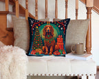 Irish Setter Christmas Throw Pillow