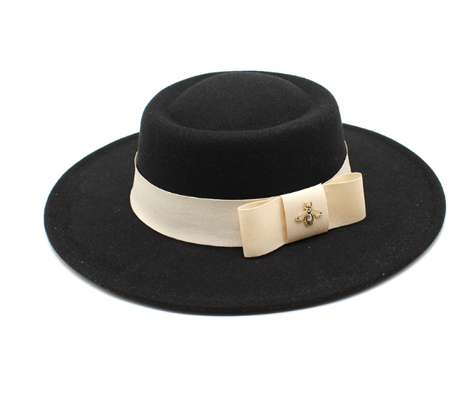 Luxury Wool Hat for European and American Celebrities | Embroidered Cap
