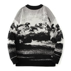 Men's Long Sleeve Round Neck Knit Pullover Sweater | Streetwear