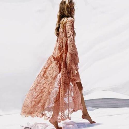 Lace Cardigan, Beach Dress, Sun Protection Cover-up