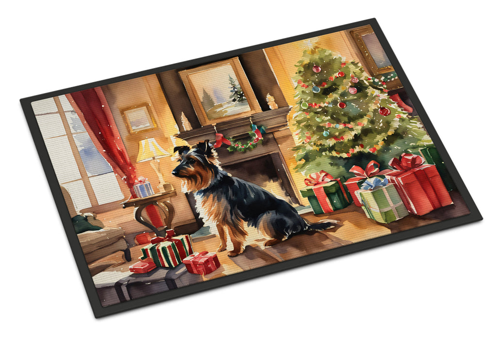 Australian Terrier Cozy Christmas Doormat