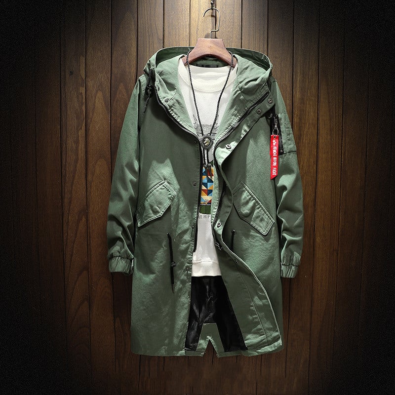 Plus Size Men's Casual Hooded Fashion Jacket