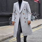 Men's Long Windbreaker for Autumn and Winter Fashion