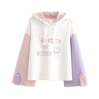 Casual Loose Plus Fleece Sweater for Teen Girls