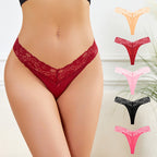 Low Waist Lace Thong Panties for Women