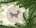 Somali #2 Cat Christmas Ceramic Ornament