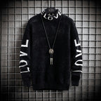 Men's High Neck Loose Fit Personalized Sweater